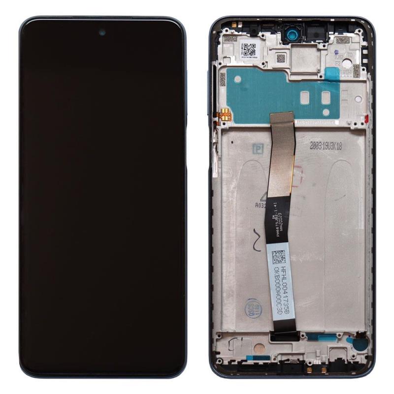 Screen with Middle Frame Xiaomi Redmi Note 9 Pro Black (Original)