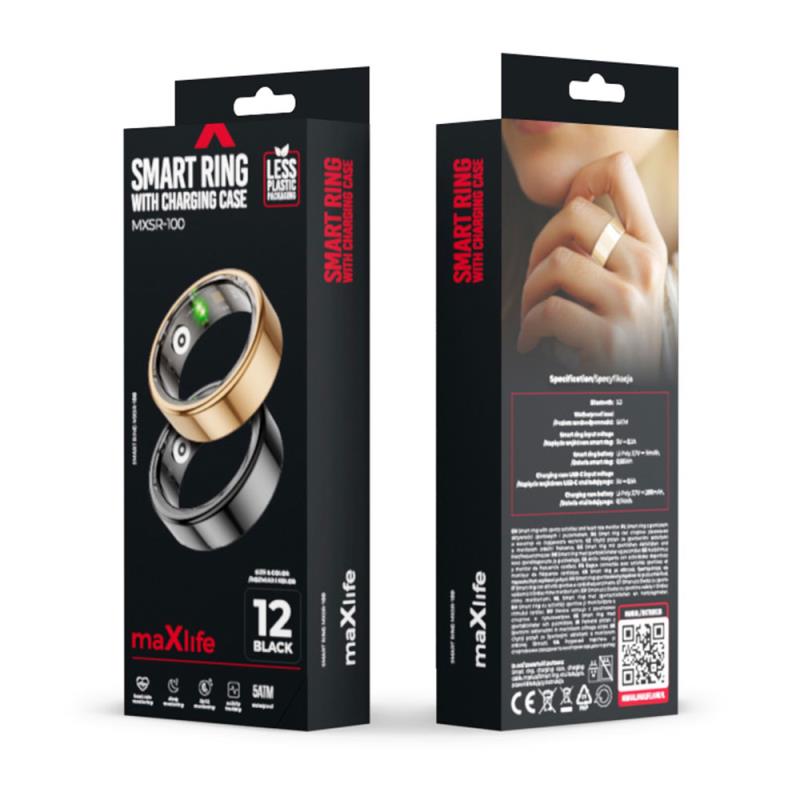 Smart Ring Maxlife MXSR-100 20.00mm Size 10 Μαύρο