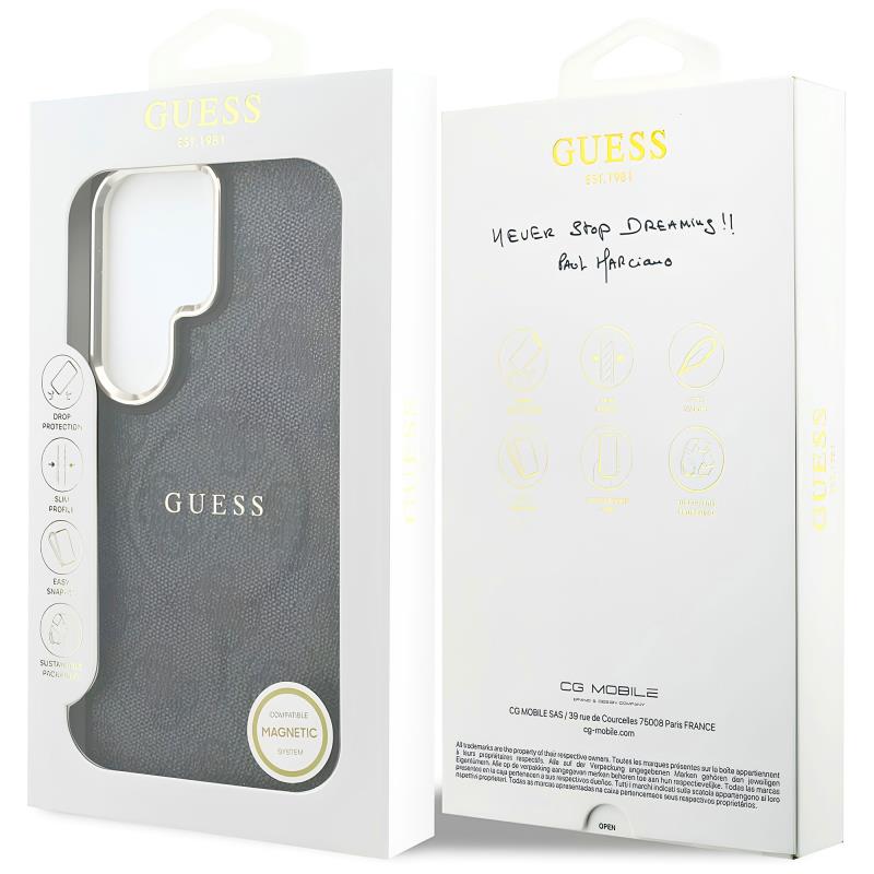 Θήκη PU Guess Samsung Galaxy S26 Ultra 5G Magnetic Hardcase Classic 4G Μαύρο
