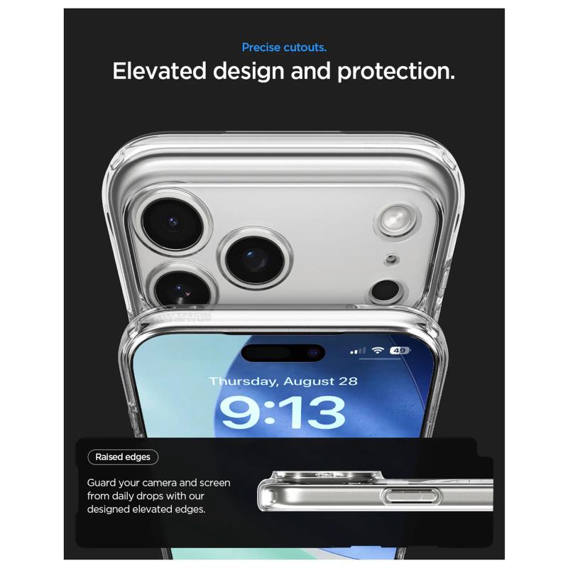 Θήκη TPU & PC Spigen Ultra Hybrid Mag Magsafe Apple iPhone 17 Pro Max Zero One Λευκό