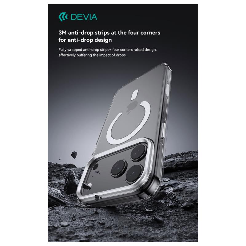 Θήκη PC Devia Apple iPhone Air Magnetic Shock Proof Built-in Touch Crystal Διάφανο