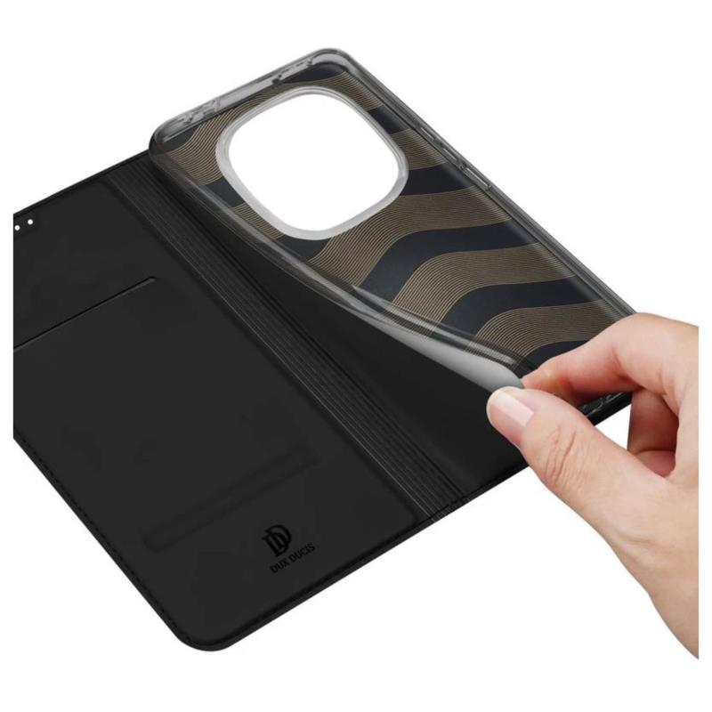 Flip Case Dux Ducis Xiaomi Redmi Note 14 Pro 5G/ Poco X7 5G Skin Pro Black