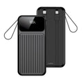 Φορτιστής Ανάγκης Maxlife MXPB-06 22.5W 10000mAh PD με 2 Ενσωματωμένα Καλώδια Μαύρο