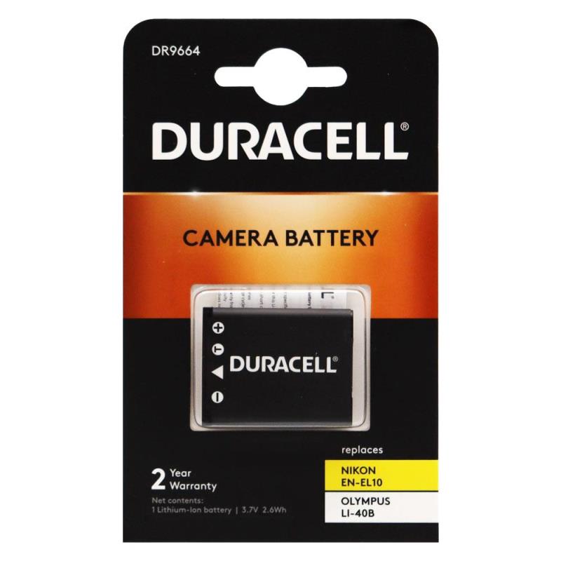 Μπαταρία Κάμερας Duracell DR9664 για Olympus LI-40B & Nikon EN-EL10 3.7V 700mAh (1 τεμ)