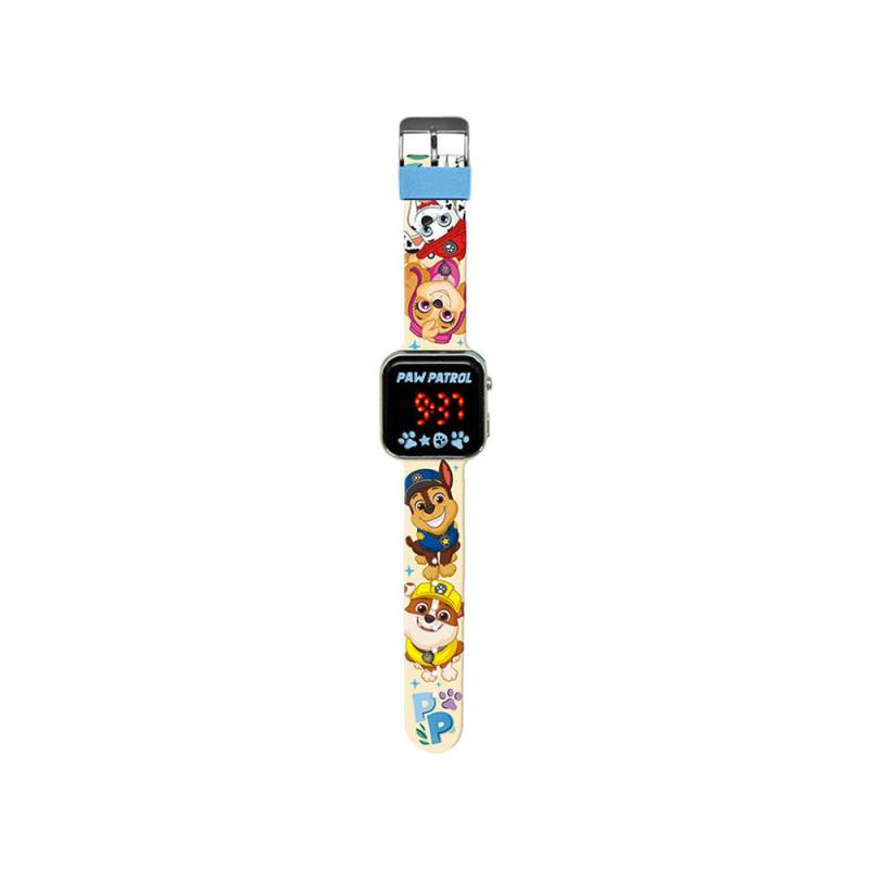 Ψηφιακό Ρολόι Χειρός με Οθόνη LED Kids Licensing PW19961 Paw Patrol Μπεζ-Πολύχρωμο