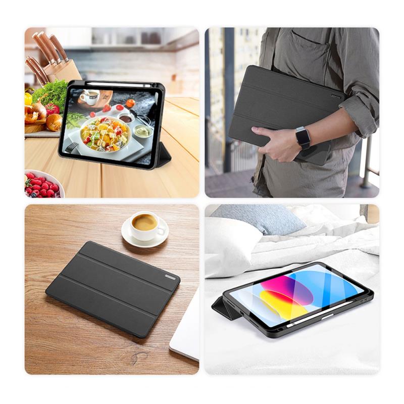 TPU Flip Shock Proof Dux Ducis Domo Apple iPad 10.9" (2022) Black Case