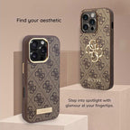 Θήκη PU Guess Samsung Galaxy S26 Ultra 5G Magnetic Hardcase Classic 4G Καφέ