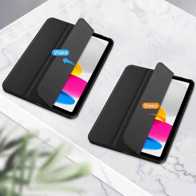 Θήκη Flip Smart inos Apple iPad 10.9" (2022) με TPU & SC Pen Μαύρο