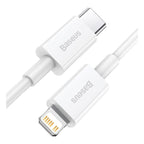 Καλώδιο Σύνδεσης USB 2.0 Baseus Superior Series USB C σε Lightning 20W 1m Λευκό