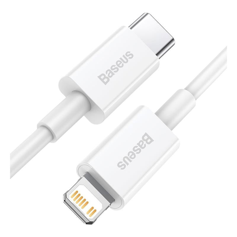 Καλώδιο Σύνδεσης USB 2.0 Baseus Superior Series USB C σε Lightning 20W 1m Λευκό