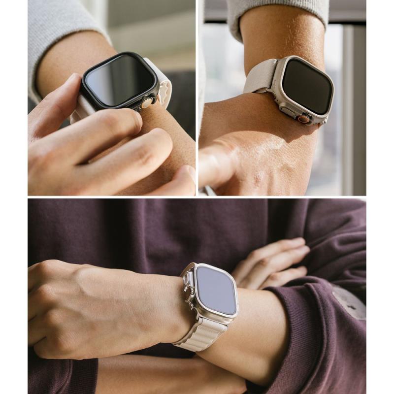 Θήκη PC Ringke Slim Apple Watch Ultra 1/ 2/ 3 49mm Διάφανο & Γκρι (2 τεμ.)
