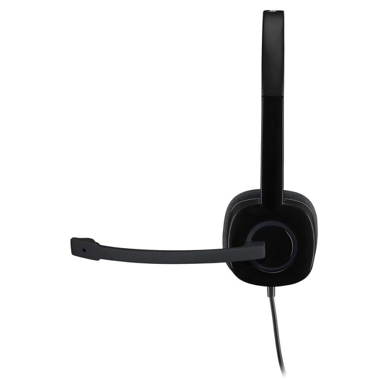 Ενσύρματα Ακουστικά Κεφαλής Logitech H151 με Μικρόφωνο Μαύρο