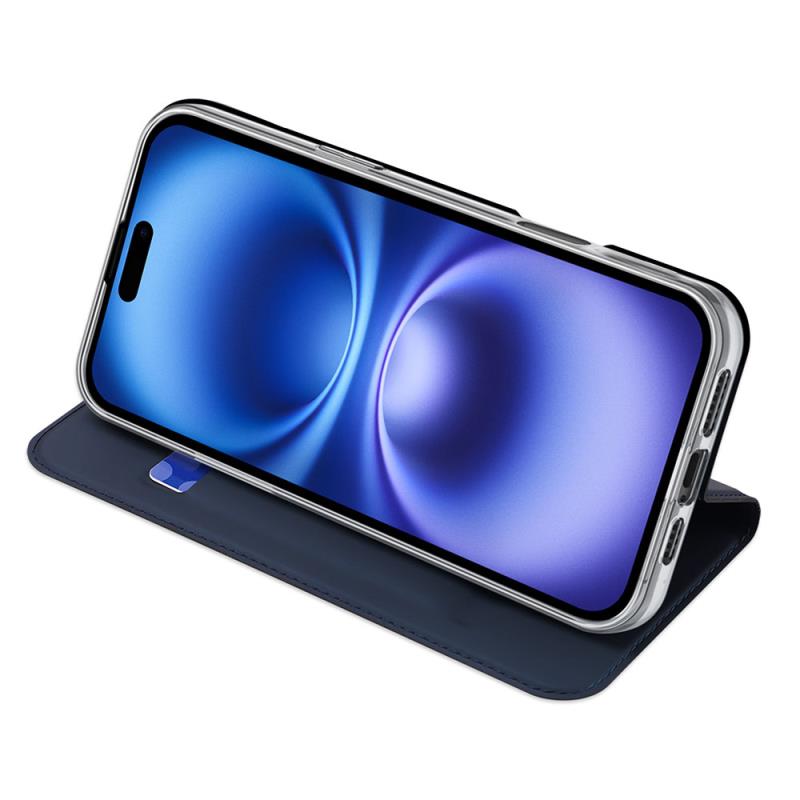Θήκη Flip Dux Ducis Apple iPhone 16 Pro Skin Pro Μπλε