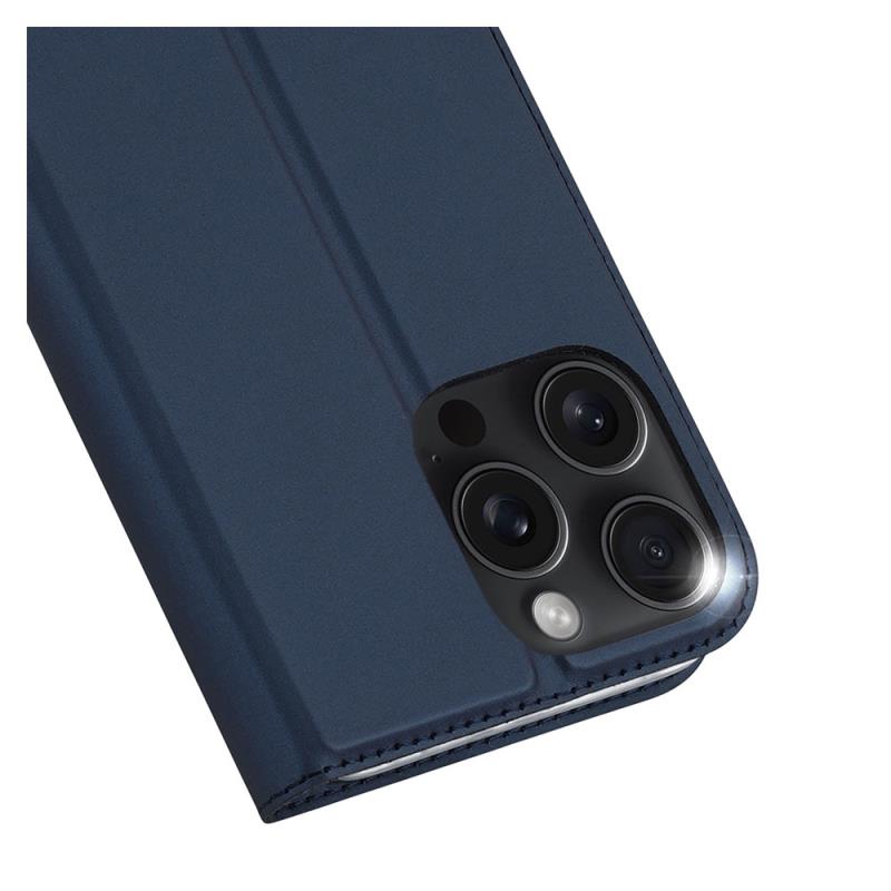 Θήκη Flip Dux Ducis Apple iPhone 16 Pro Skin Pro Μπλε