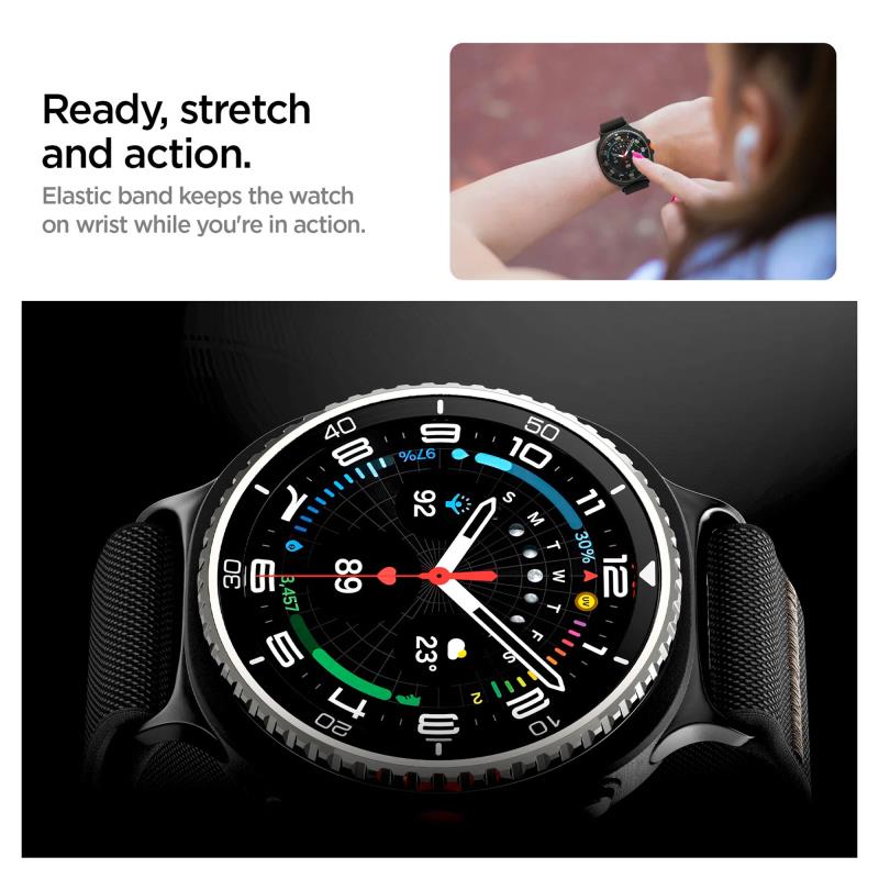 Λουράκι Spigen Samsung Galaxy Watch 8/ 8 Classic (40/44/46mm) Lite Fit Μαύρο