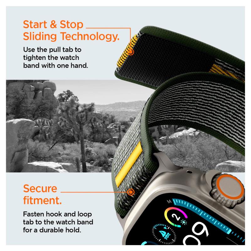 Λουράκι Spigen Athlex Air Apple Watch (44/ 45/ 46/ 49mm) Active Πράσινο