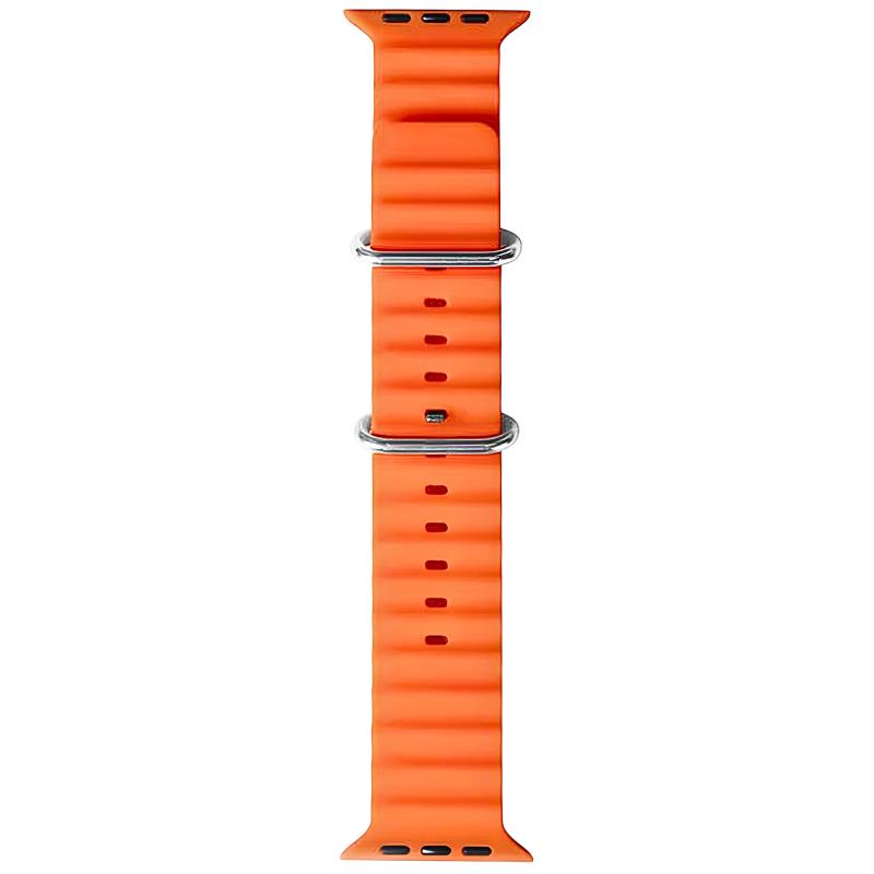 Λουράκι Σιλικόνης Ocean για Apple Watch 44/ 45/ 46/ 49mm Πορτοκαλί (Ασυσκεύαστο)