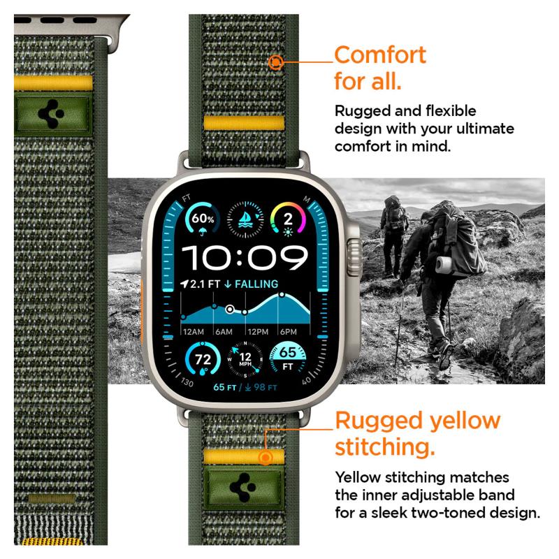 Λουράκι Spigen Athlex Air Apple Watch (44/ 45/ 46/ 49mm) Active Πράσινο