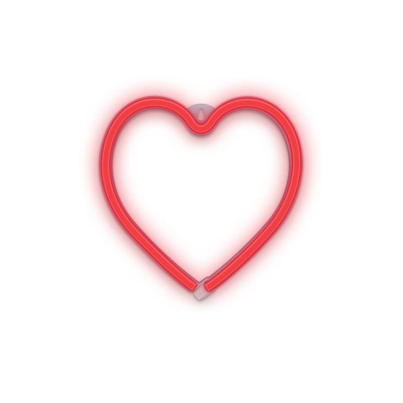 Neon LED Forever Light LNEO7 HEART (USB/Μπαταρίας & On/Off) Κόκκινο