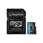 Κάρτα μνήμης Micro SDXC C10 UHS-l U3 Kingston Canvas Go! Plus 200MB/s 64GB + 1 ADP