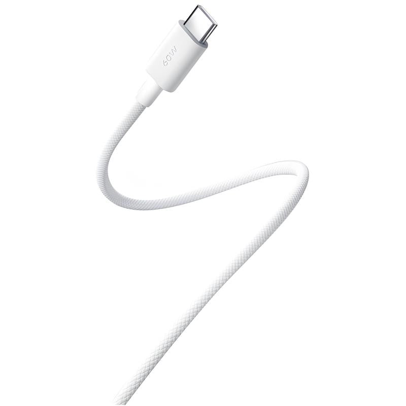 Καλώδιο Σύνδεσης USB 2.0 Xiaomi BHR0878GL Braided USB C σε USB C 60W 3A 1m Λευκό