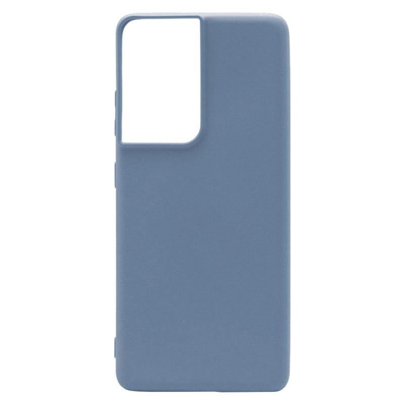Θήκη Liquid Silicon inos Samsung G998 Galaxy S21 Ultra 5G L-Cover Γκρι-Μπλε