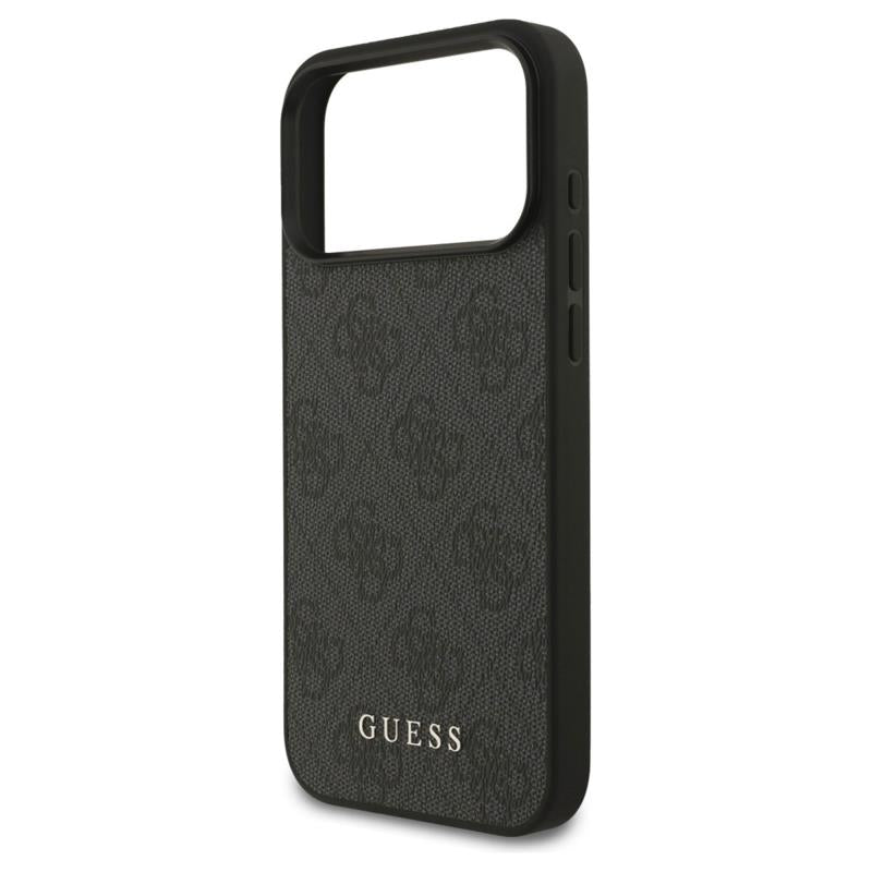 Θήκη PU Guess Apple iPhone 17 Pro Max Hardcase Classic Logo 4G Μαύρο