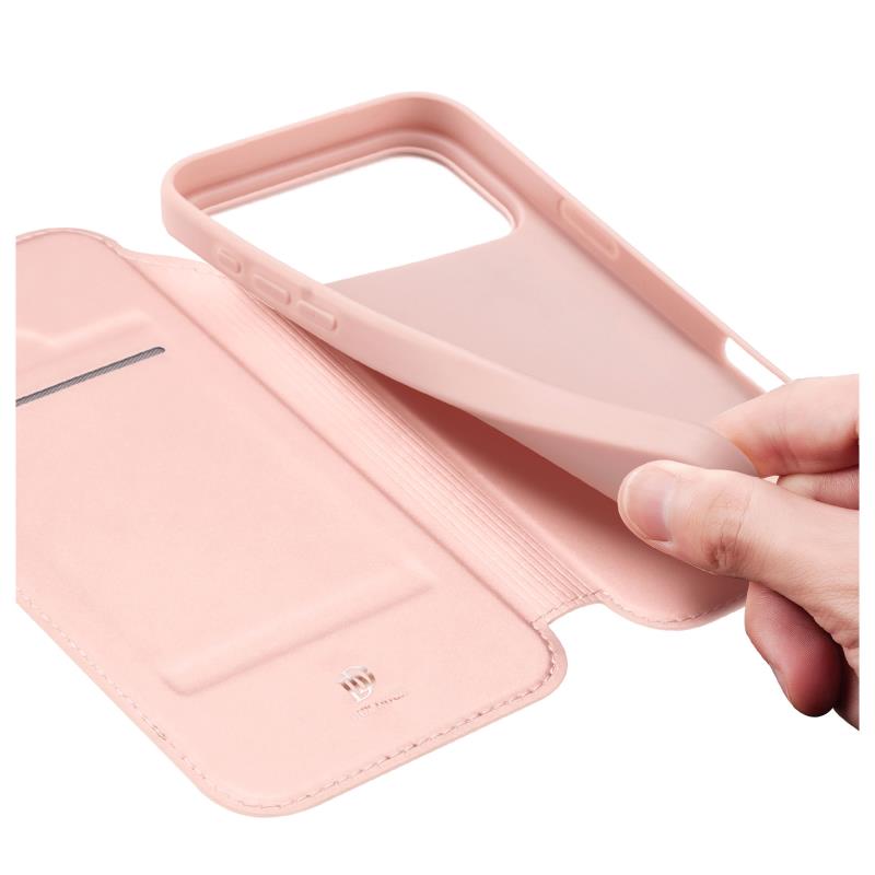 Θήκη Flip Dux Ducis Apple iPhone 17 Pro Skin Pro Ροζ