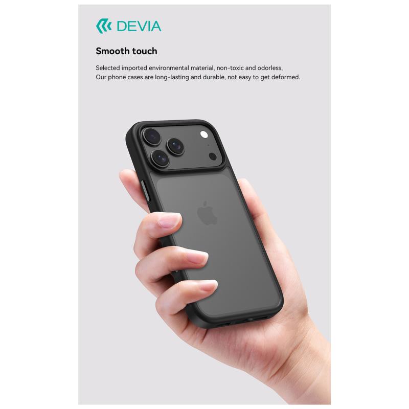 Θήκη TPU & PC Devia Apple iPhone 17 Pro Shock Proof Pino Γκρι
