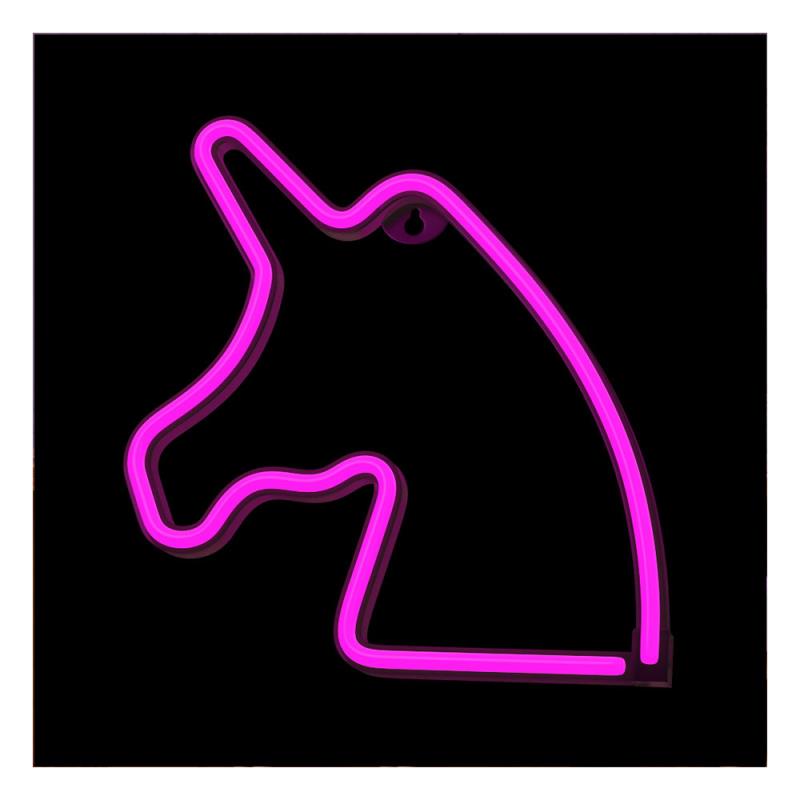 Neon LED Forever Light FLNEO1 UNICORN (USB/Μπαταρίας & On/Off) Ροζ