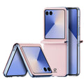 Θήκη Δερμάτινη PU Dux Ducis Samsung Galaxy Z Flip 7 5G Bril Ροζ