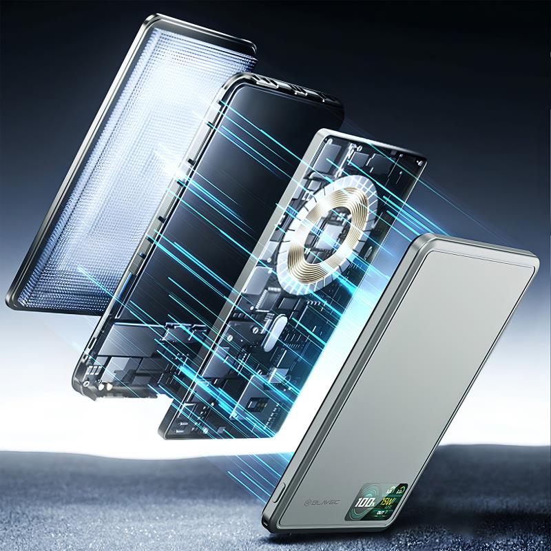 Φορτιστής Ανάγκης Blavec BJ-03 22.5W 10000mAh 3 σε 1 Magnetic Γκρι