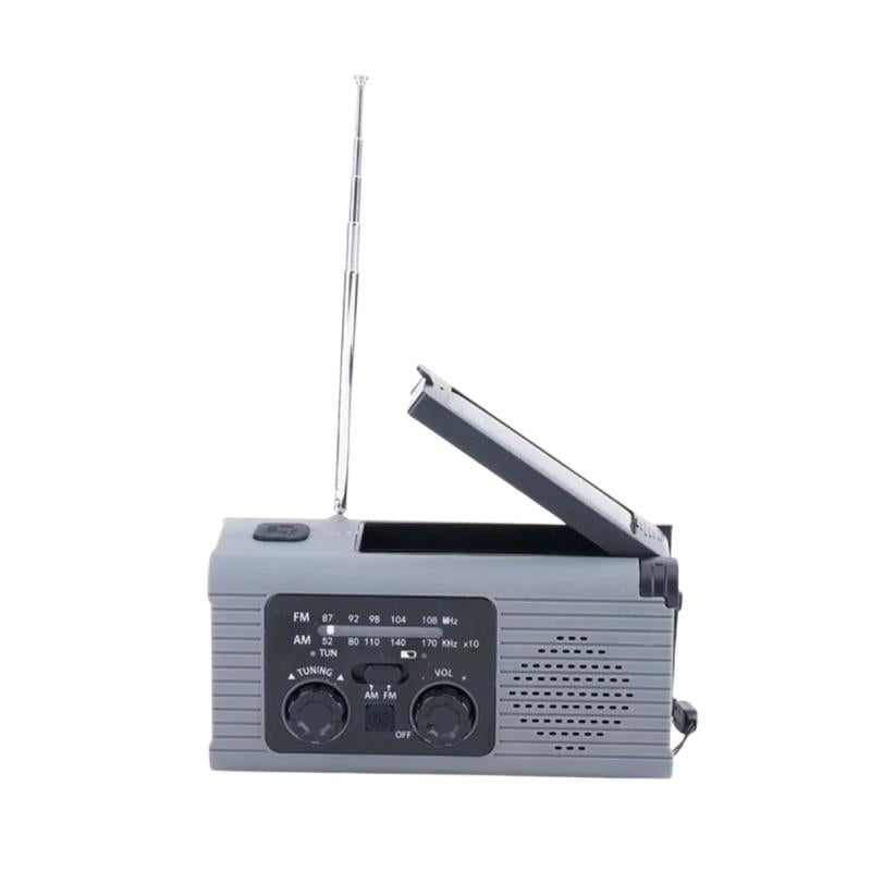 Φορητό Ηχείο Bluetooth Pristar YX318 με Φακό, Φορτιστή Ανάγκης 4000mAh & Ραδιόφωνο FM Γκρι