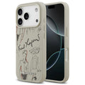 Θήκη TPU Karl Lagerfeld Apple iPhone 18 Pro/ 17 Pro Hardcase Grained Pattern Logo Γκρι