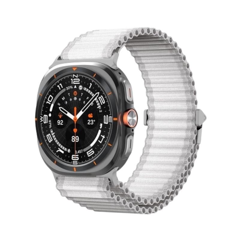 Λουράκι Nylon Woven Dux Ducis Samsung Watch Ultra 47mm YC Λευκό