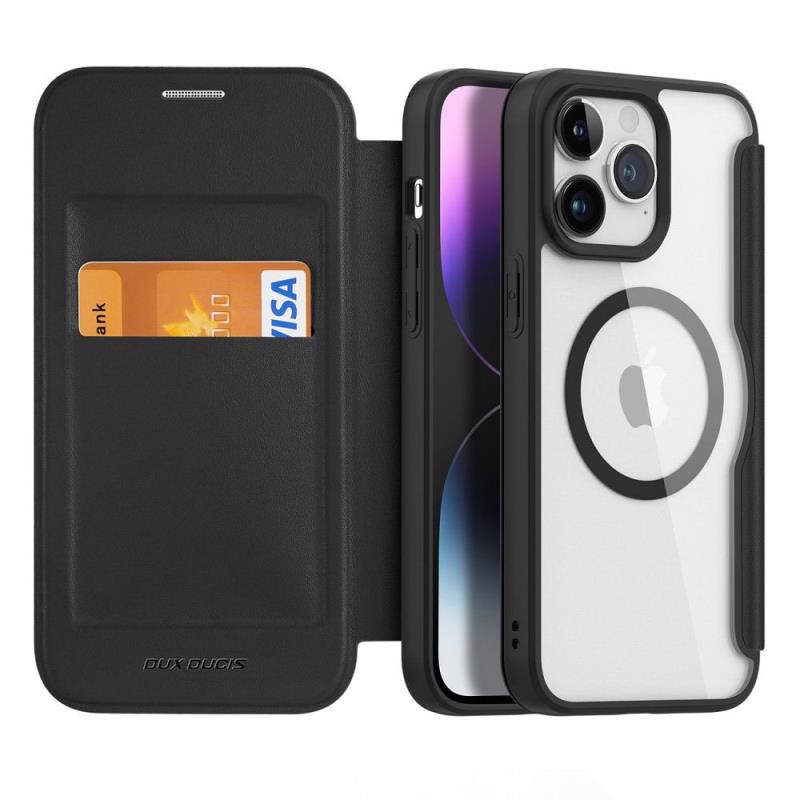 Θήκη Flip Dux Ducis Apple iPhone 15 Pro Max Wallet Skin X Pro Μαύρο
