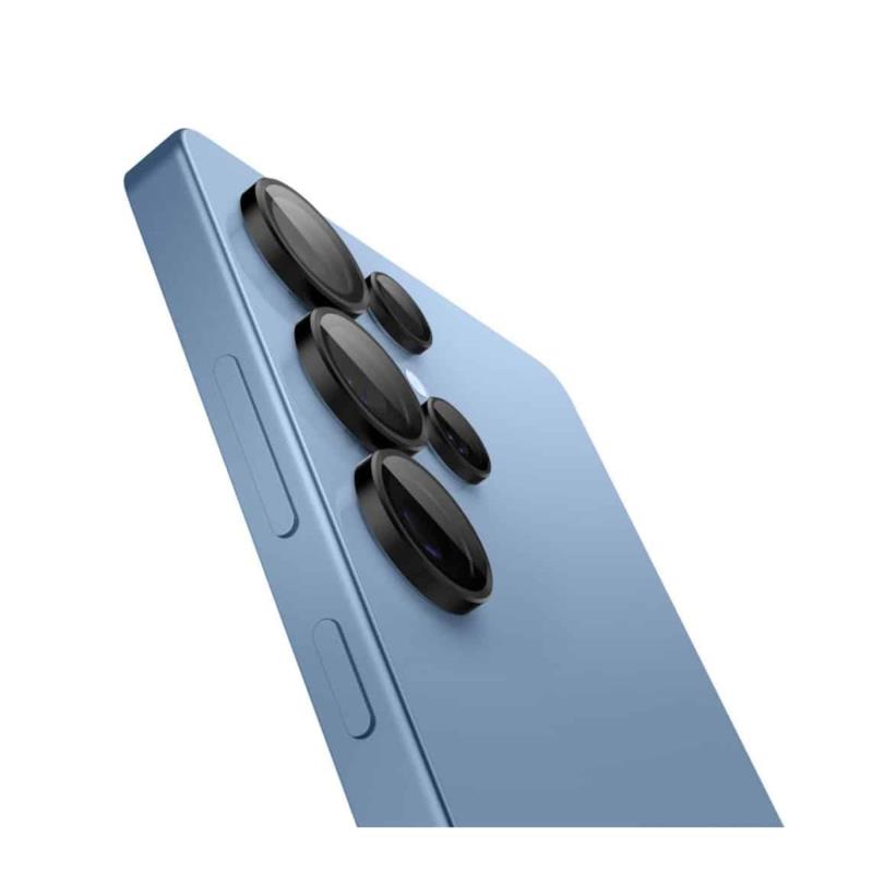 Προστατευτικό Κάλυμμα Κάμερας Spigen Optik.tR EZ-FIT για Τζαμάκι Κάμερας Samsung S938 Galaxy S25 Ultra 5G Μαύρο (2 τεμ.)