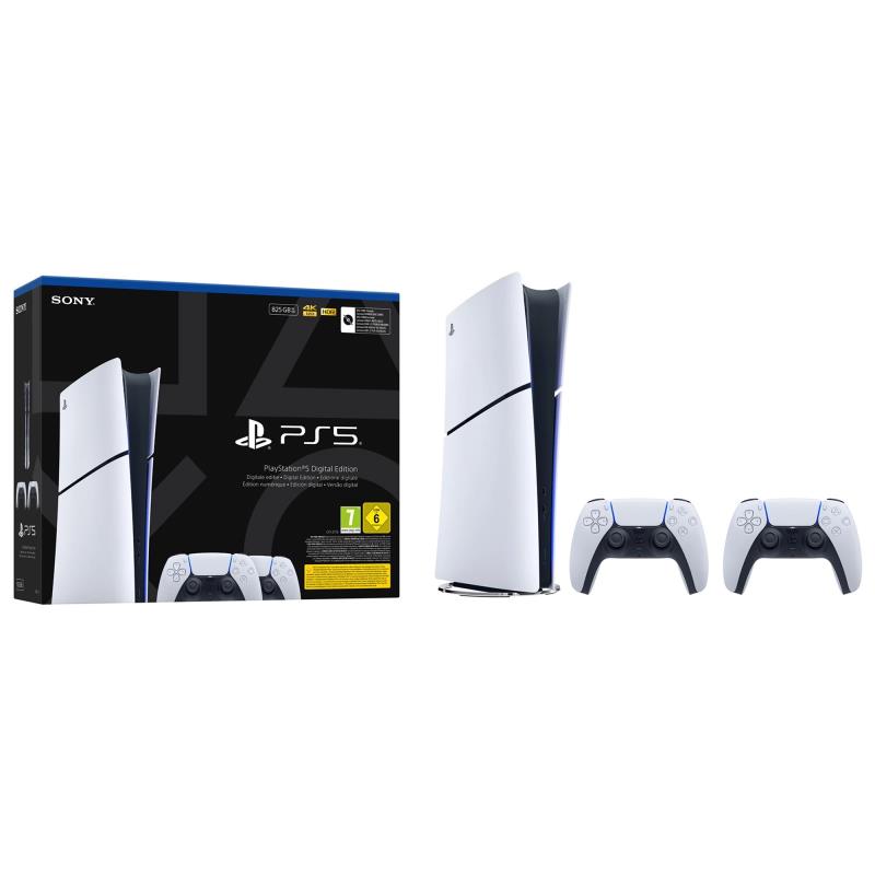 Sony PlayStation 5 Slim 825GB Digital Edition & DualSense Bundle