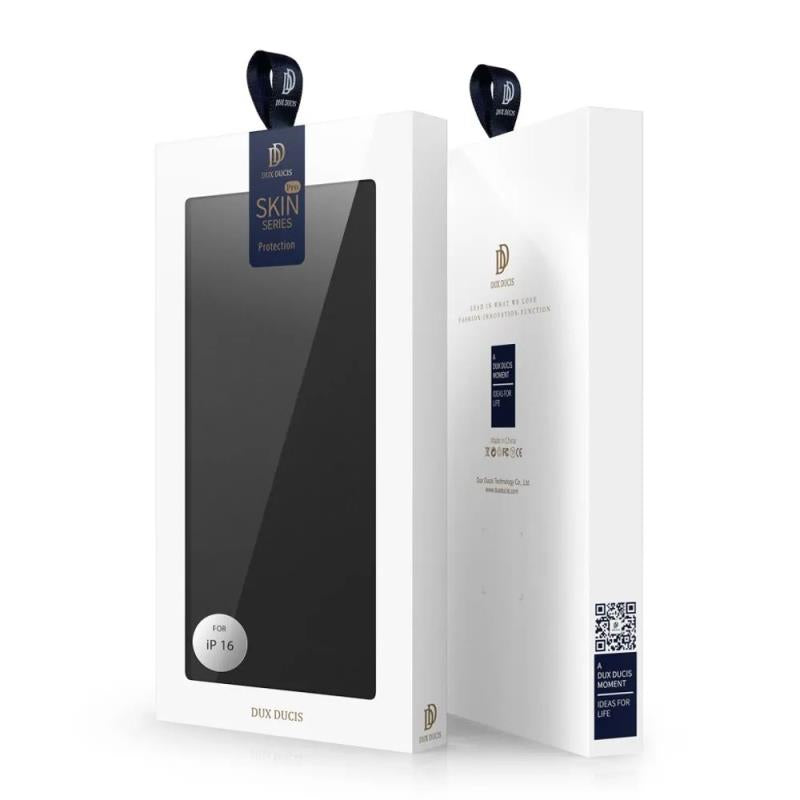 Θήκη Flip Dux Ducis Apple iPhone 16 Skin Pro Μαύρο
