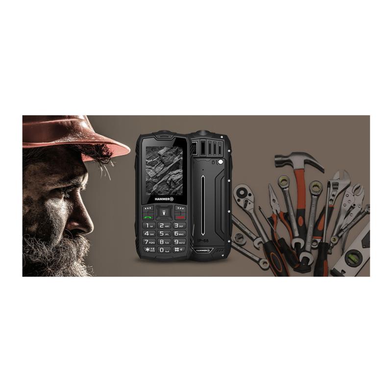 Κινητό Τηλέφωνο Hammer Rock (Dual SIM) Μαύρο