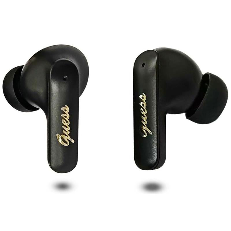True Wireless Ακουστικά Bluetooth Guess Script Metal Logo 4G Μαύρο