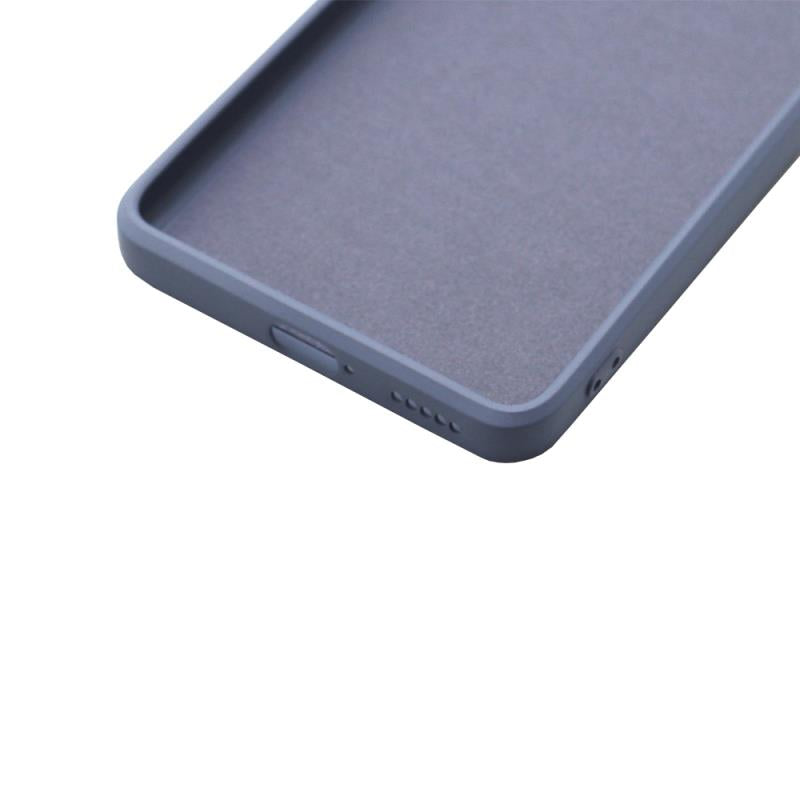 Θήκη Liquid Silicon inos Xiaomi Poco F3/ Mi 11i L-Cover Γκρι-Μπλε