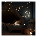 Neon LED Forever Light FLNEO3 CAT (USB/Μπαταρίας & On/Off) Θερμό Λευκό