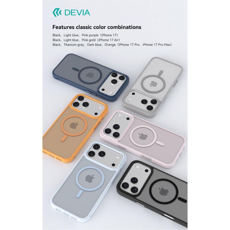 Θήκη TPU & PC Devia Apple iPhone Air Magnetic Shock Proof Pino Μαύρο