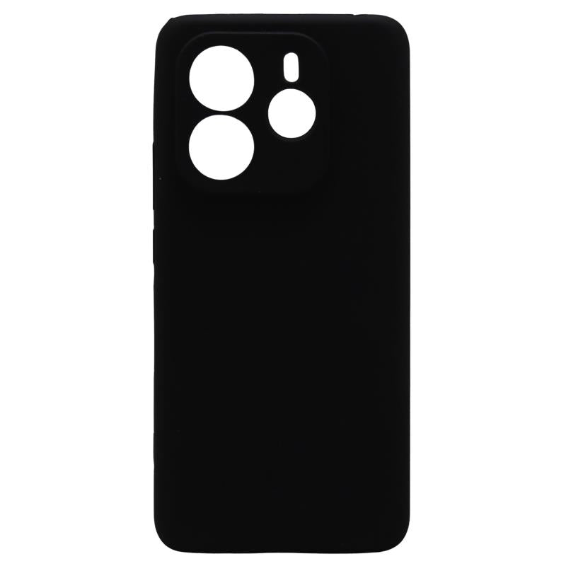 Θήκη Liquid Silicon inos Xiaomi Redmi Note 14 4G Velvet Μαύρο