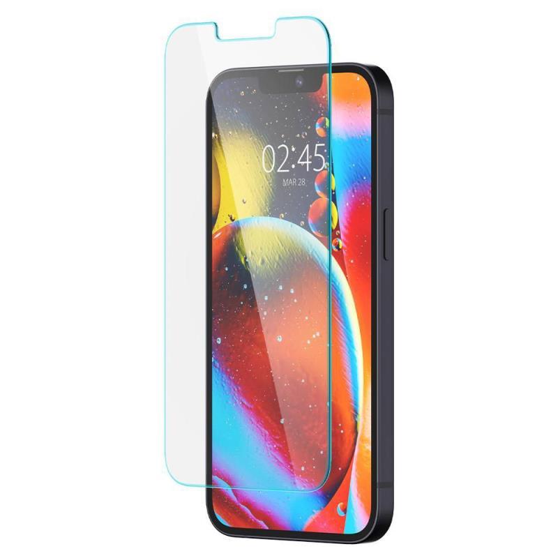 Tempered Glass Full Face Spigen Glas.tR EZ-FIT Apple iPhone 13/ 13 Pro/ 14/ 16e (2 τεμ.)
