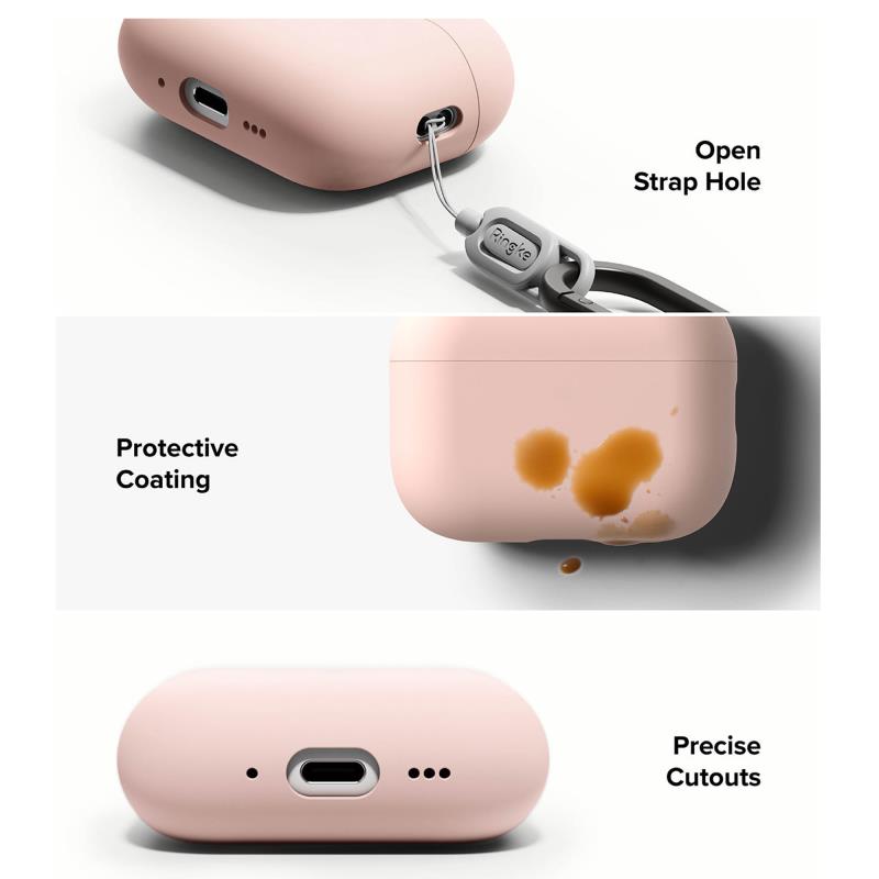 Θήκη Σιλικόνης Ringke Apple AirPods Pro 3 (2025) Ροζ