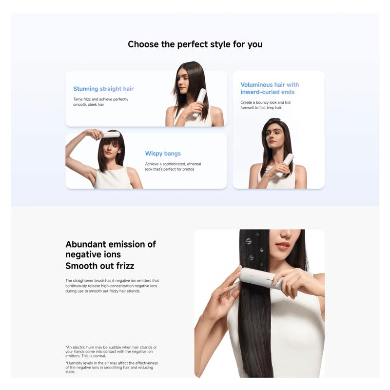 Ασύρματη Bούρτσα Iσιώματος Mαλλιών Xiaomi 28W Λευκό