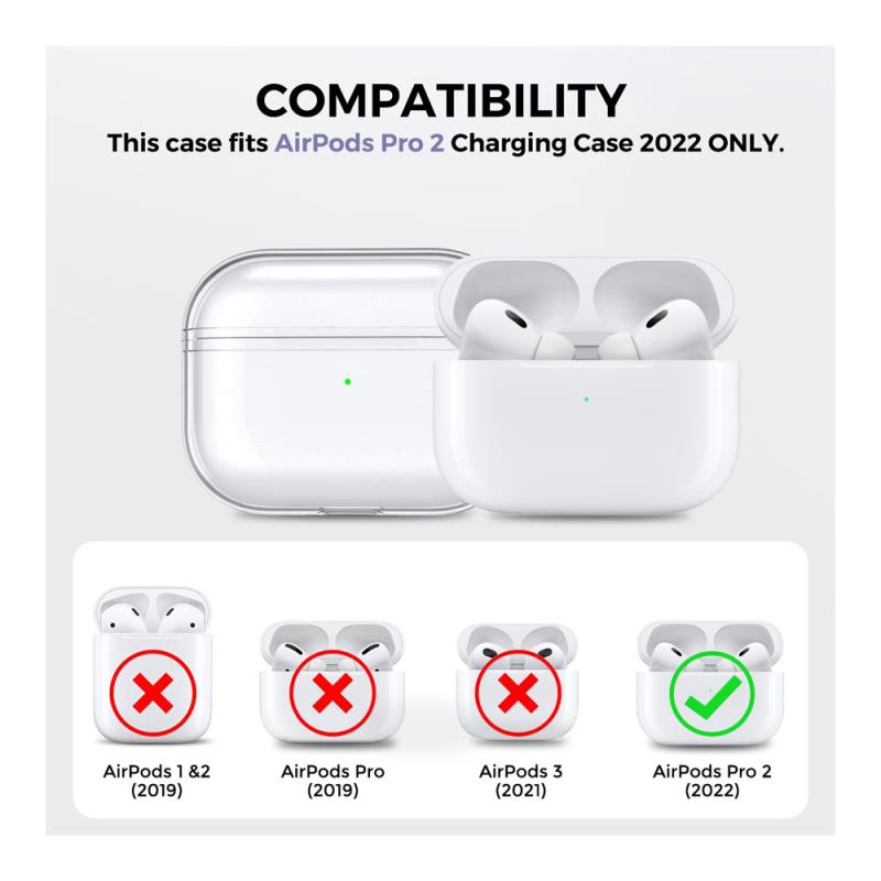 Θήκη Soft TPU AhaStyle WG94 Apple AirPods Pro 2 (2022) Διάφανο