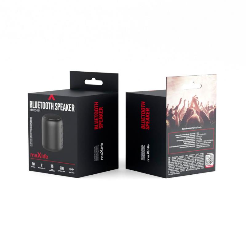 Φορητό Ηχείο Bluetooth Maxlife MXBS-04 5W Μαύρο